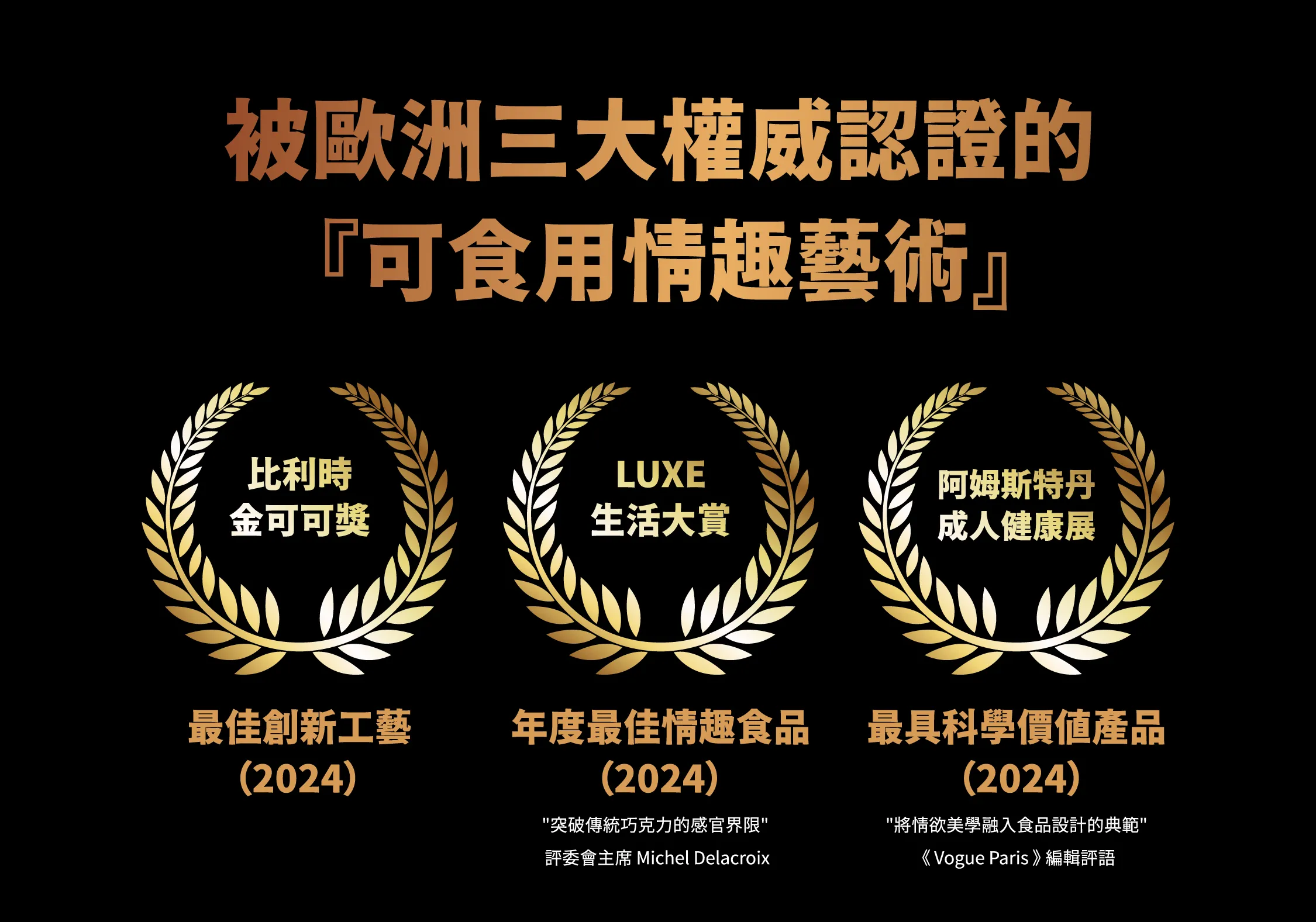 金可可獎肯定血流提升技術,LUXE大賞認證冷感解決方案,成人健康展認可持久度科研成果